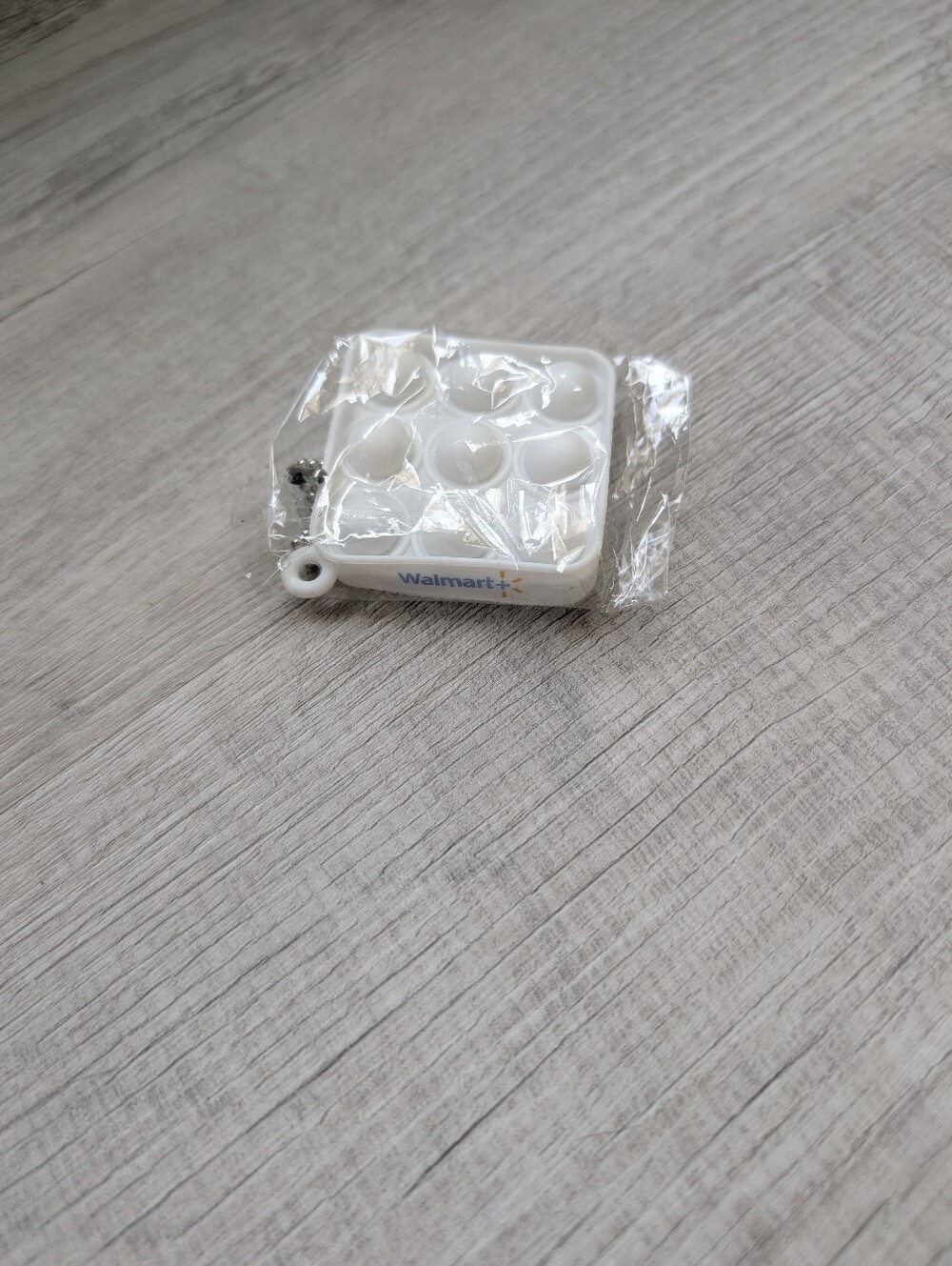 Walmart White Mini Bubble Pop Keychain